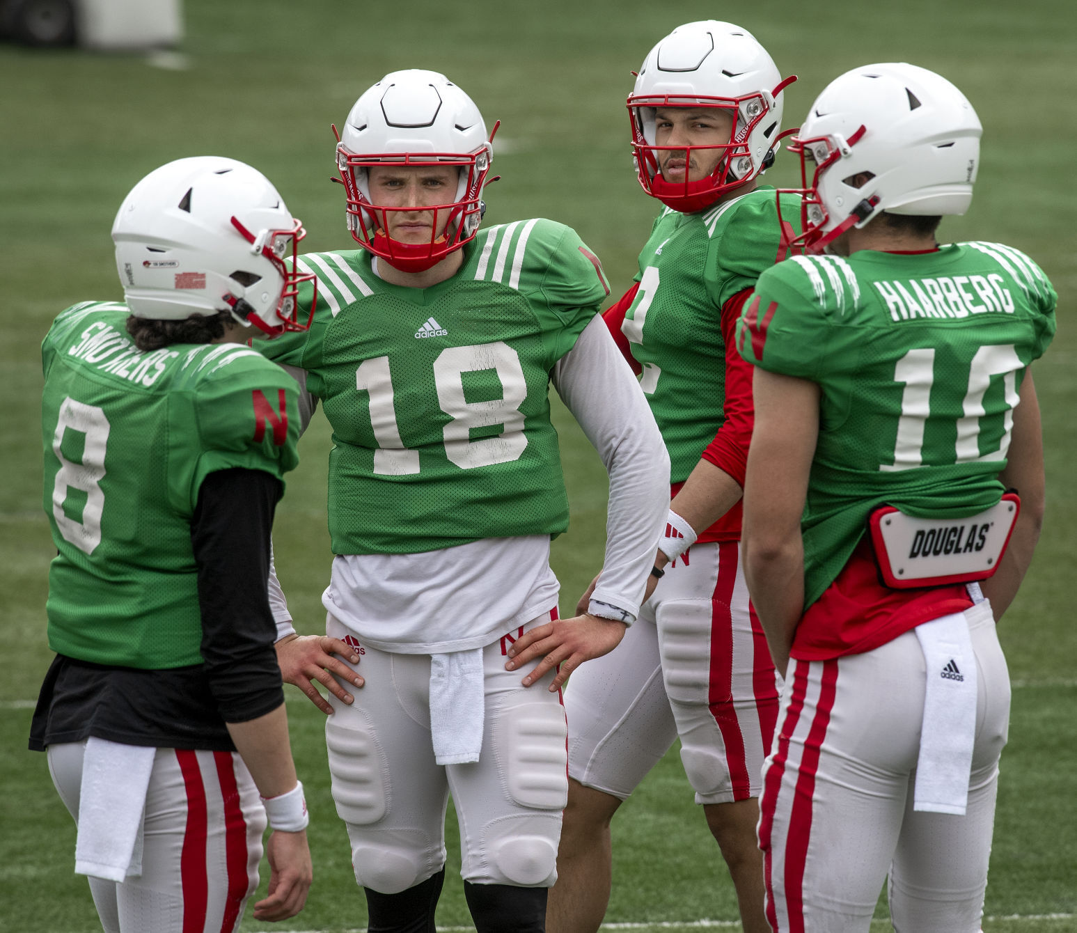 Nebraska football practice, 4.17